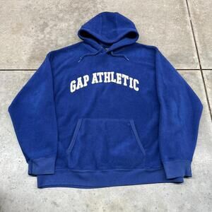 vintage gap athletics fleece spell out heavyweight hoodie size xl
